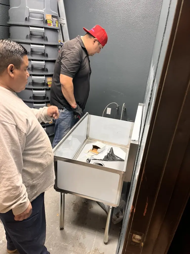 Commercial plumbing and sink installation in Oregon